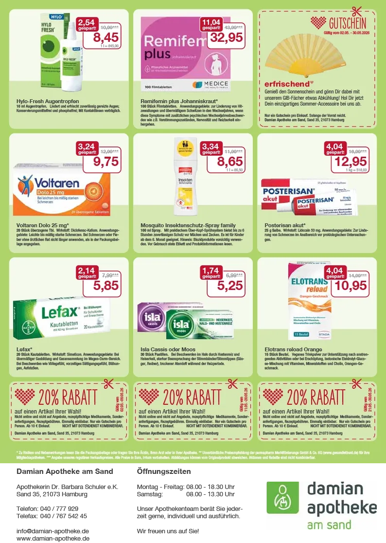 Flyer mit Mai-Angeboten