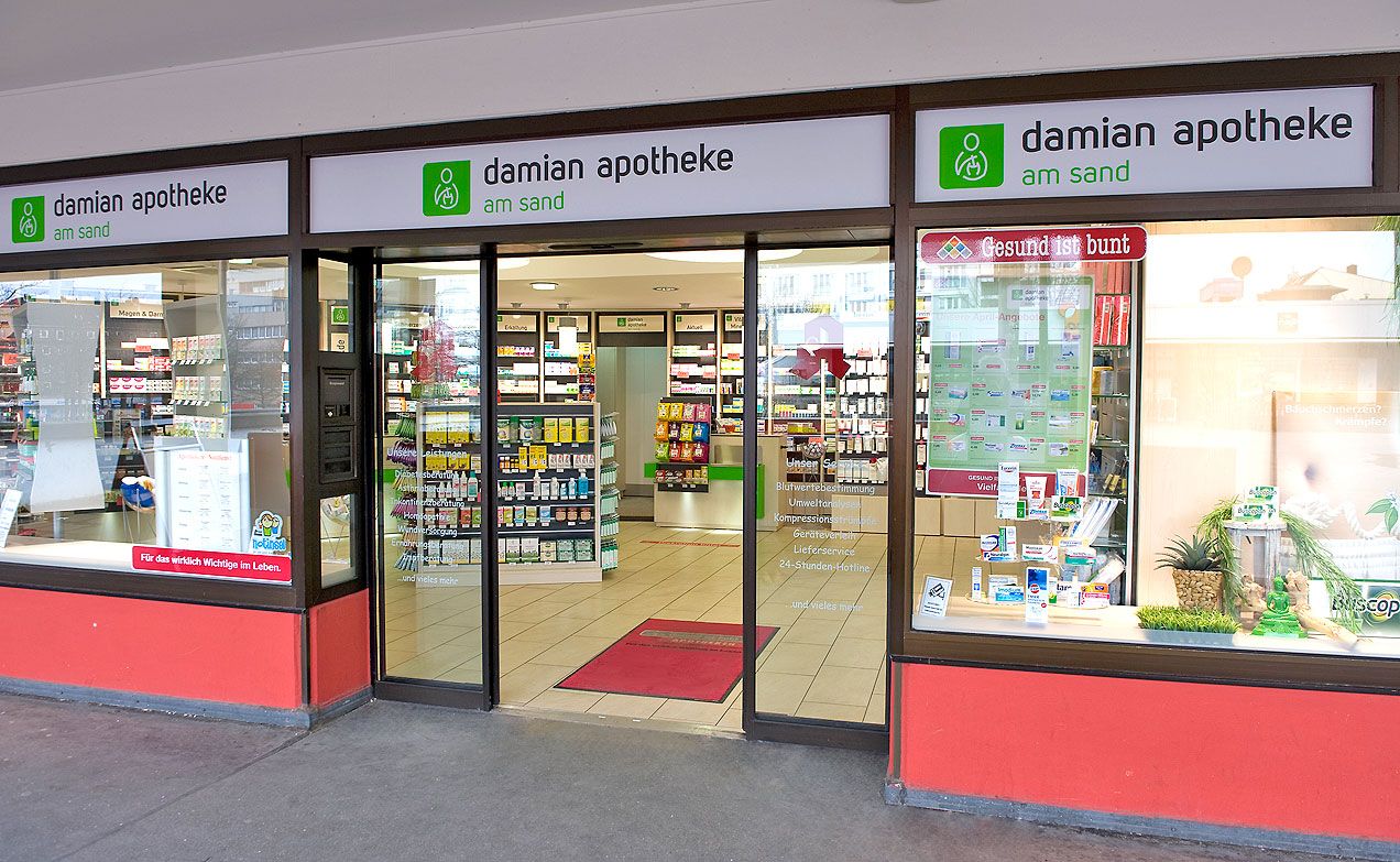 Damian Apotheke Eingangsbereich